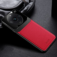 Funda Silicona Goma de Cuero Carcasa FL1 para Realme Narzo 60 5G Rojo