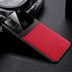 Funda Silicona Goma de Cuero Carcasa FL1 para Samsung Galaxy A21s Rojo