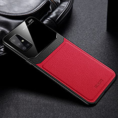 Funda Silicona Goma de Cuero Carcasa FL1 para Samsung Galaxy M31s Rojo