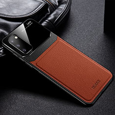 Funda Silicona Goma de Cuero Carcasa FL1 para Samsung Galaxy S20 Lite 5G Marron