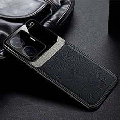 Funda Silicona Goma de Cuero Carcasa FL1 para Vivo T1 Pro 5G Negro