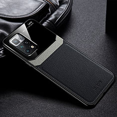 Funda Silicona Goma de Cuero Carcasa FL1 para Xiaomi Redmi 10 (2022) Negro