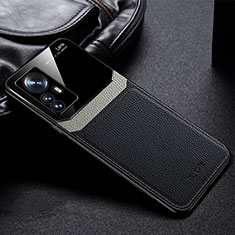 Funda Silicona Goma de Cuero Carcasa FL1 para Xiaomi Redmi K50 Ultra 5G Negro