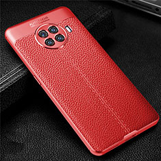 Funda Silicona Goma de Cuero Carcasa H01 para Oppo Ace2 Rojo