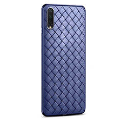 Funda Silicona Goma de Cuero Carcasa H01 para Xiaomi Mi A3 Azul