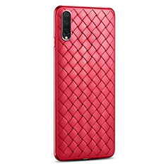 Funda Silicona Goma de Cuero Carcasa H01 para Xiaomi Mi A3 Rojo