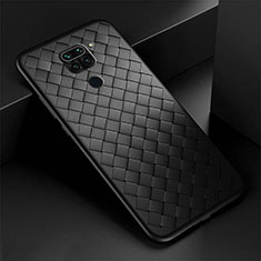 Funda Silicona Goma de Cuero Carcasa H01 para Xiaomi Redmi 10X 4G Negro