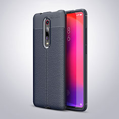 Funda Silicona Goma de Cuero Carcasa H01 para Xiaomi Redmi K20 Azul