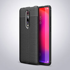 Funda Silicona Goma de Cuero Carcasa H01 para Xiaomi Redmi K20 Negro