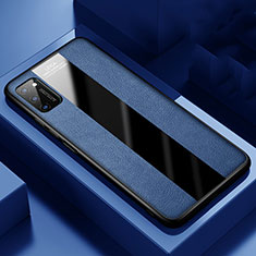 Funda Silicona Goma de Cuero Carcasa H02 para Huawei Honor V30 Pro 5G Azul