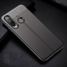 Funda Silicona Goma de Cuero Carcasa H02 para Huawei Nova 4e Negro