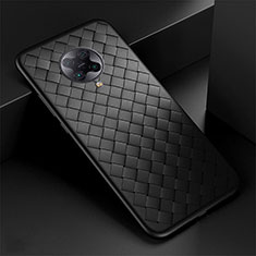 Funda Silicona Goma de Cuero Carcasa H02 para Xiaomi Poco F2 Pro Negro