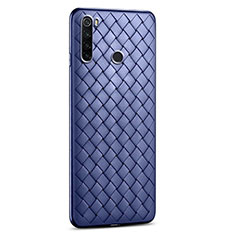 Funda Silicona Goma de Cuero Carcasa H02 para Xiaomi Redmi Note 8 (2021) Azul