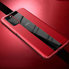 Funda Silicona Goma de Cuero Carcasa H03 para Huawei Honor V30 Pro 5G Rojo