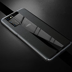 Funda Silicona Goma de Cuero Carcasa H03 para Huawei Honor View 30 Pro 5G Negro