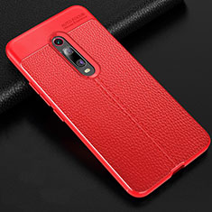 Funda Silicona Goma de Cuero Carcasa H03 para Xiaomi Mi 9T Rojo