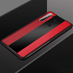 Funda Silicona Goma de Cuero Carcasa H03 para Xiaomi Redmi Note 8T Rojo