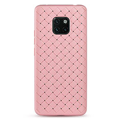 Funda Silicona Goma de Cuero Carcasa H04 para Huawei Mate 20 Pro Rosa