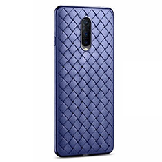 Funda Silicona Goma de Cuero Carcasa H04 para Oppo R17 Pro Azul