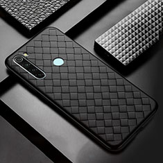 Funda Silicona Goma de Cuero Carcasa H04 para Xiaomi Redmi Note 8T Negro