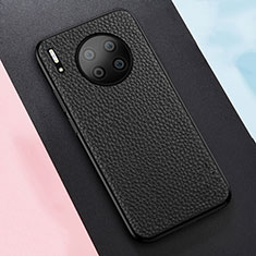 Funda Silicona Goma de Cuero Carcasa H05 para Huawei Mate 30 Negro