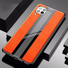 Funda Silicona Goma de Cuero Carcasa H05 para Huawei P40 Lite Naranja