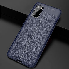 Funda Silicona Goma de Cuero Carcasa H05 para Samsung Galaxy S20 Azul