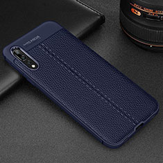 Funda Silicona Goma de Cuero Carcasa H07 para Huawei P20 Pro Azul