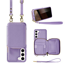 Funda Silicona Goma de Cuero Carcasa JM1 para Samsung Galaxy S24 5G Morado