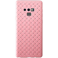 Funda Silicona Goma de Cuero Carcasa L01 para Samsung Galaxy Note 9 Oro Rosa