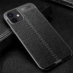 Funda Silicona Goma de Cuero Carcasa para Apple iPhone 12 Mini Negro