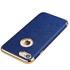 Funda Silicona Goma de Cuero Carcasa para Apple iPhone 8 Azul