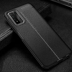 Funda Silicona Goma de Cuero Carcasa para Huawei Honor 10X Lite Negro