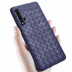 Funda Silicona Goma de Cuero Carcasa para Huawei Honor 20S Azul