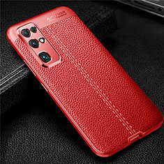 Funda Silicona Goma de Cuero Carcasa para Huawei Honor 30 Rojo