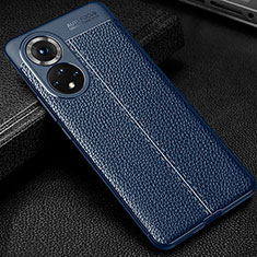 Funda Silicona Goma de Cuero Carcasa para Huawei Honor 50 Pro 5G Azul