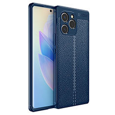 Funda Silicona Goma de Cuero Carcasa para Huawei Honor 60 SE 5G Azul