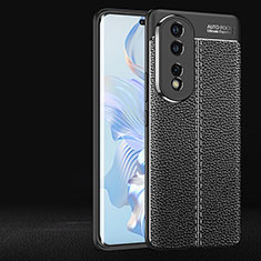 Funda Silicona Goma de Cuero Carcasa para Huawei Honor 80 Pro 5G Negro