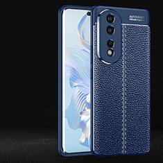 Funda Silicona Goma de Cuero Carcasa para Huawei Honor 80 Pro Flat 5G Azul