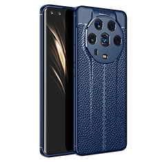 Funda Silicona Goma de Cuero Carcasa para Huawei Honor Magic4 Ultimate 5G Azul