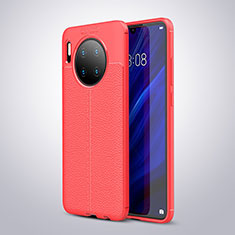 Funda Silicona Goma de Cuero Carcasa para Huawei Mate 30 Pro Rojo