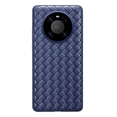 Funda Silicona Goma de Cuero Carcasa para Huawei Mate 40 Azul