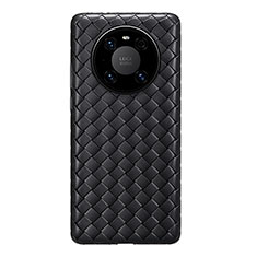 Funda Silicona Goma de Cuero Carcasa para Huawei Mate 40 Negro