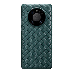 Funda Silicona Goma de Cuero Carcasa para Huawei Mate 40E 5G Verde Noche