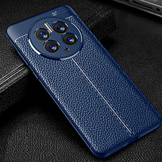 Funda Silicona Goma de Cuero Carcasa para Huawei Mate 50 Pro Azul