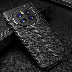 Funda Silicona Goma de Cuero Carcasa para Huawei Mate 50 Pro Negro