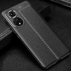 Funda Silicona Goma de Cuero Carcasa para Huawei Nova 9 Negro