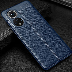 Funda Silicona Goma de Cuero Carcasa para Huawei Nova 9 Pro Azul