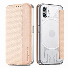 Funda Silicona Goma de Cuero Carcasa para Nothing Phone 2 Oro