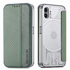 Funda Silicona Goma de Cuero Carcasa para Nothing Phone 2 Verde